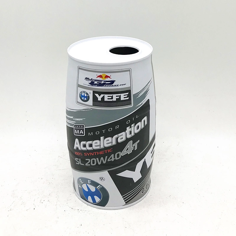 Empty Lubricant Oil Tin Can Packaging for Motor Oil