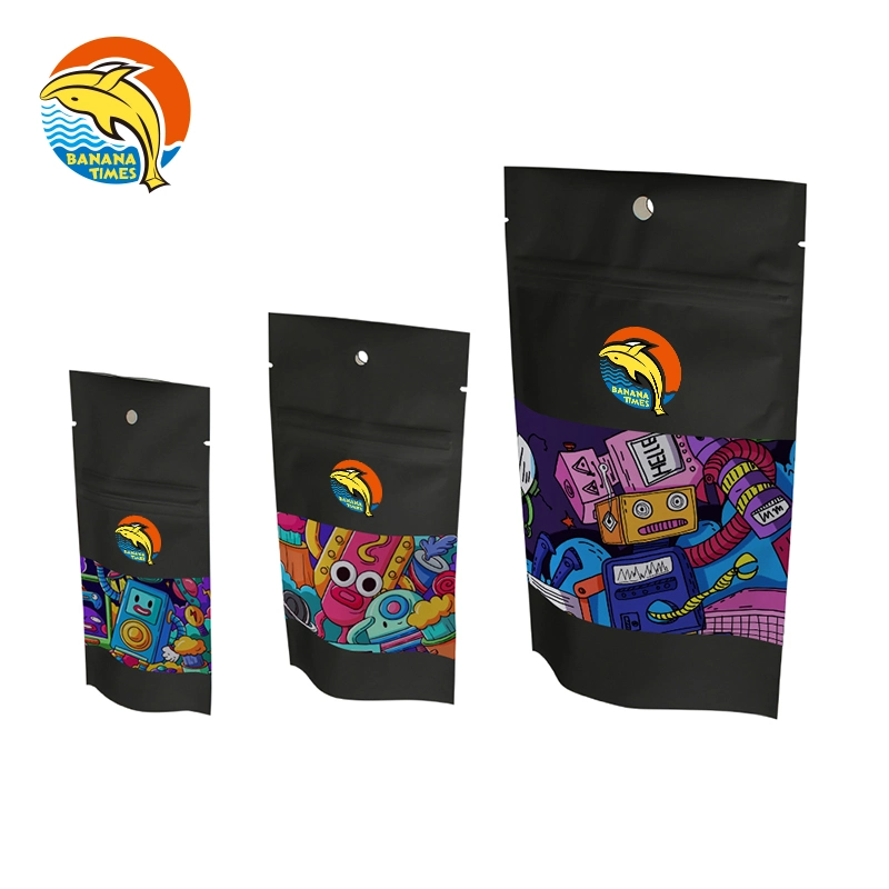 Disposable Shock Resistance Customized Cookies 3.5 Die Cut Mylar Bags