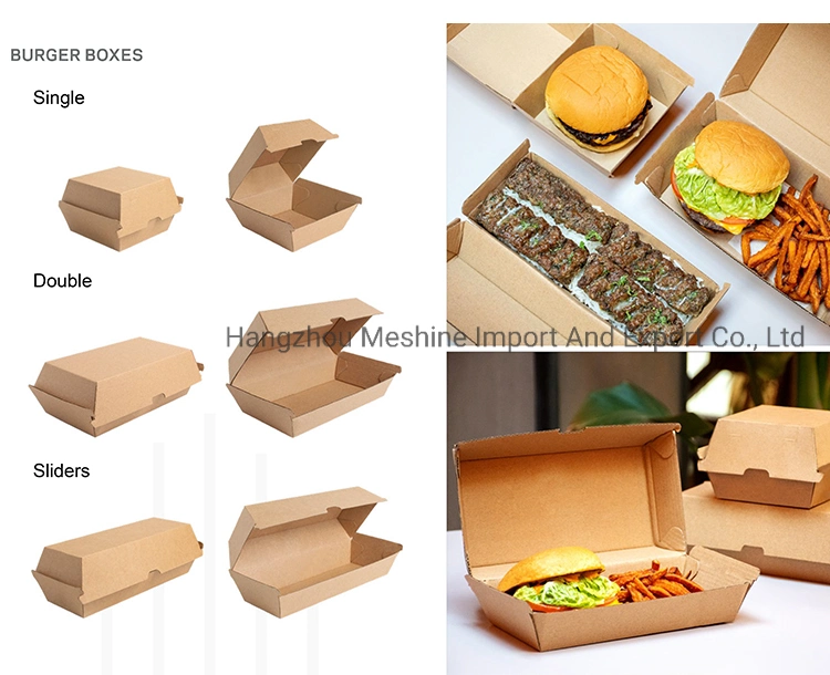 Custom Printed Take Away Lunch Box Container/ Salad Soup Bowl / Kraft Paper Food Packaging Boxes