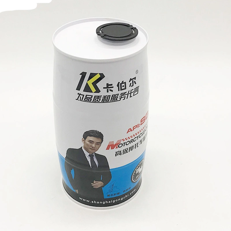 Empty Lubricant Oil Tin Can Packaging for Motor Oil