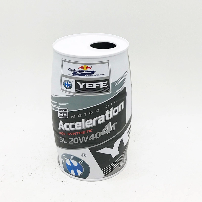 Empty Lubricant Oil Tin Can Packaging for Motor Oil