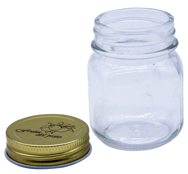 Custom Printed Leakproof Frasco De Vidrio Honey Empty Glass Jar with Lids