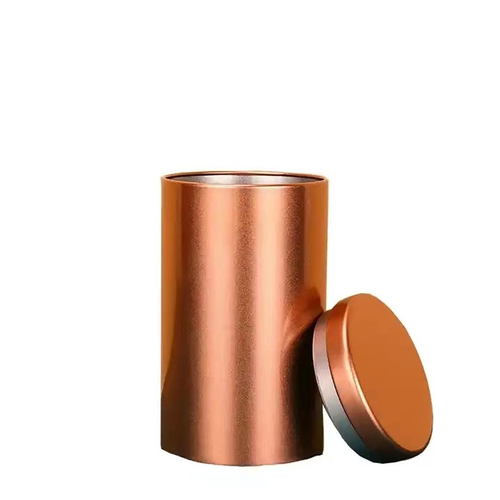 Hot Sealed Round Tin Container Coffee Packaging Tea Tin Can Box