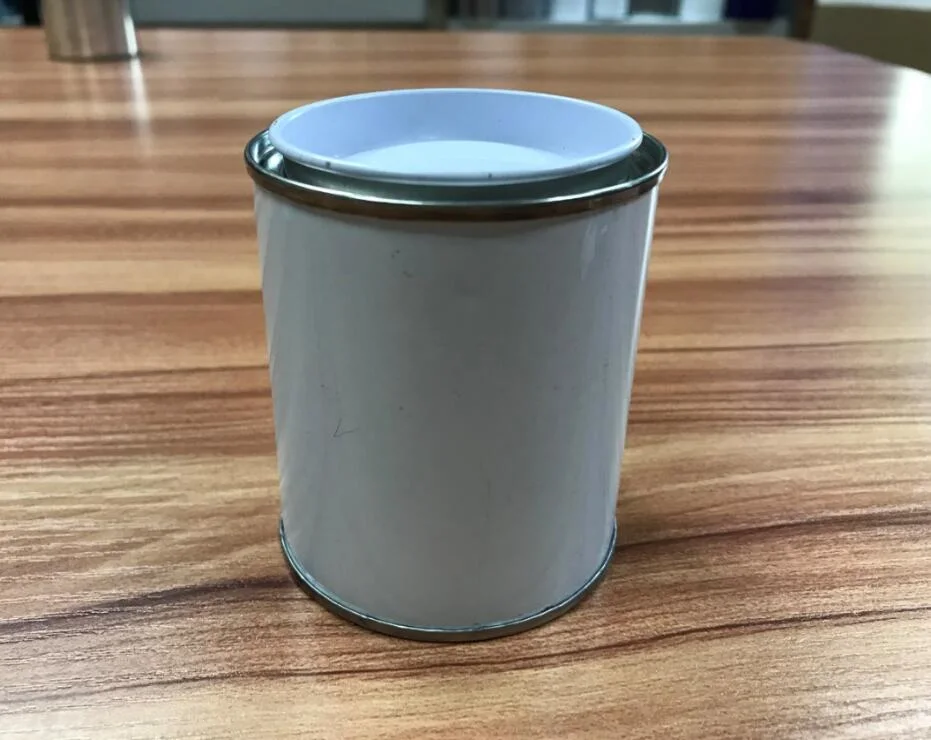 1 Liter Small Round White Tin Cans Used for Paint Adhesive