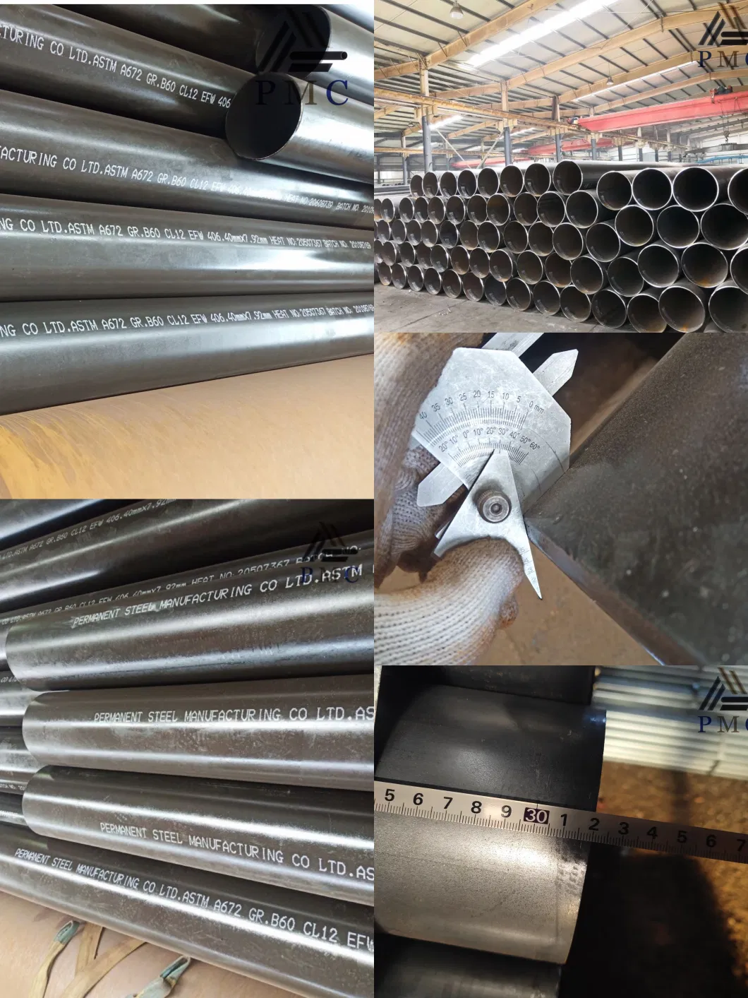 ASTM A53 Gr. B ERW Schedule 40 Carbon Steel Pipe Used for Oil and Gas Pipeline