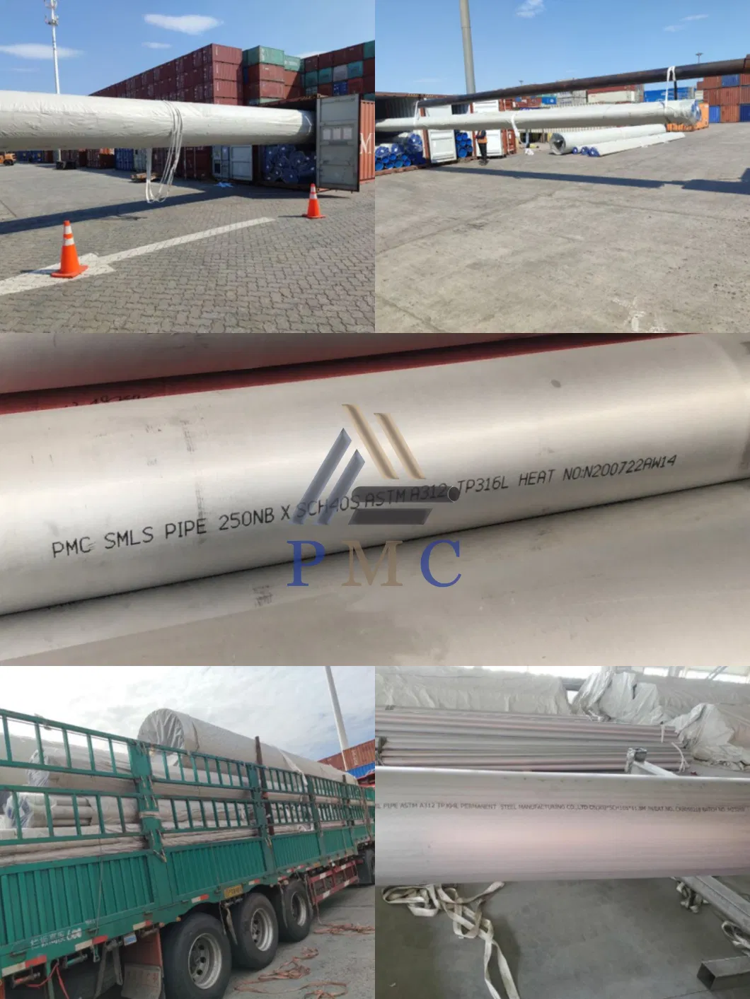 ASTM AISI Round Square Rectangular Metal Tube Ss 201 304 304L 316L Polished Inox 321 309S 310S 410 420 430 Hot Cold Rolled Seamless Welded Stainless Steel Pipe