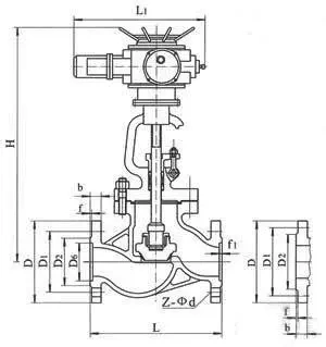 power station valve J961Y-170V globe valve high pressure electric/pneumatic