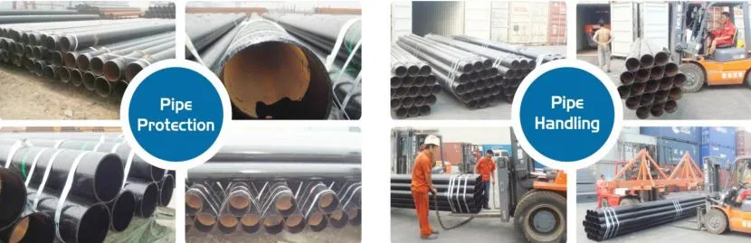 ASTM A53 Gr. B ERW Schedule 40 Carbon Steel Pipe Used for Oil and Gas Pipeline