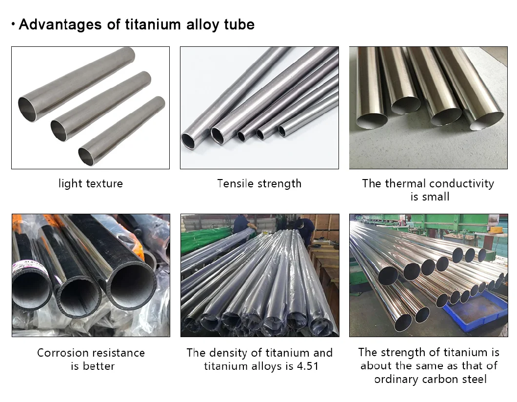 ASTM B337 ASME Sb337 Welded Titanium Alloy Tube Titanium Pipe Steel Structure