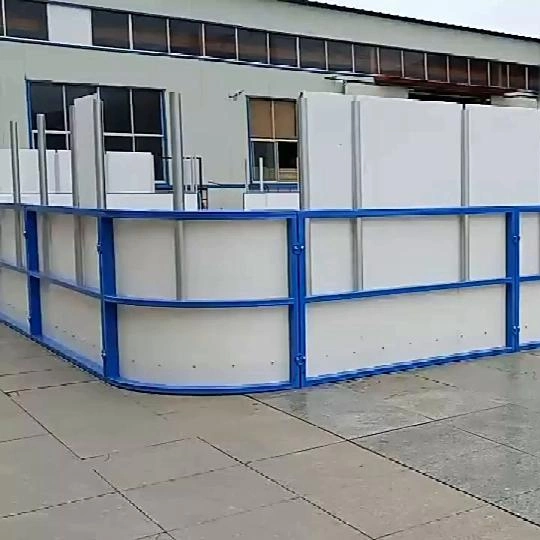 Synthetic Ice Rink Sheet and Fence Dek Hockey Ring Panel Arena Wall