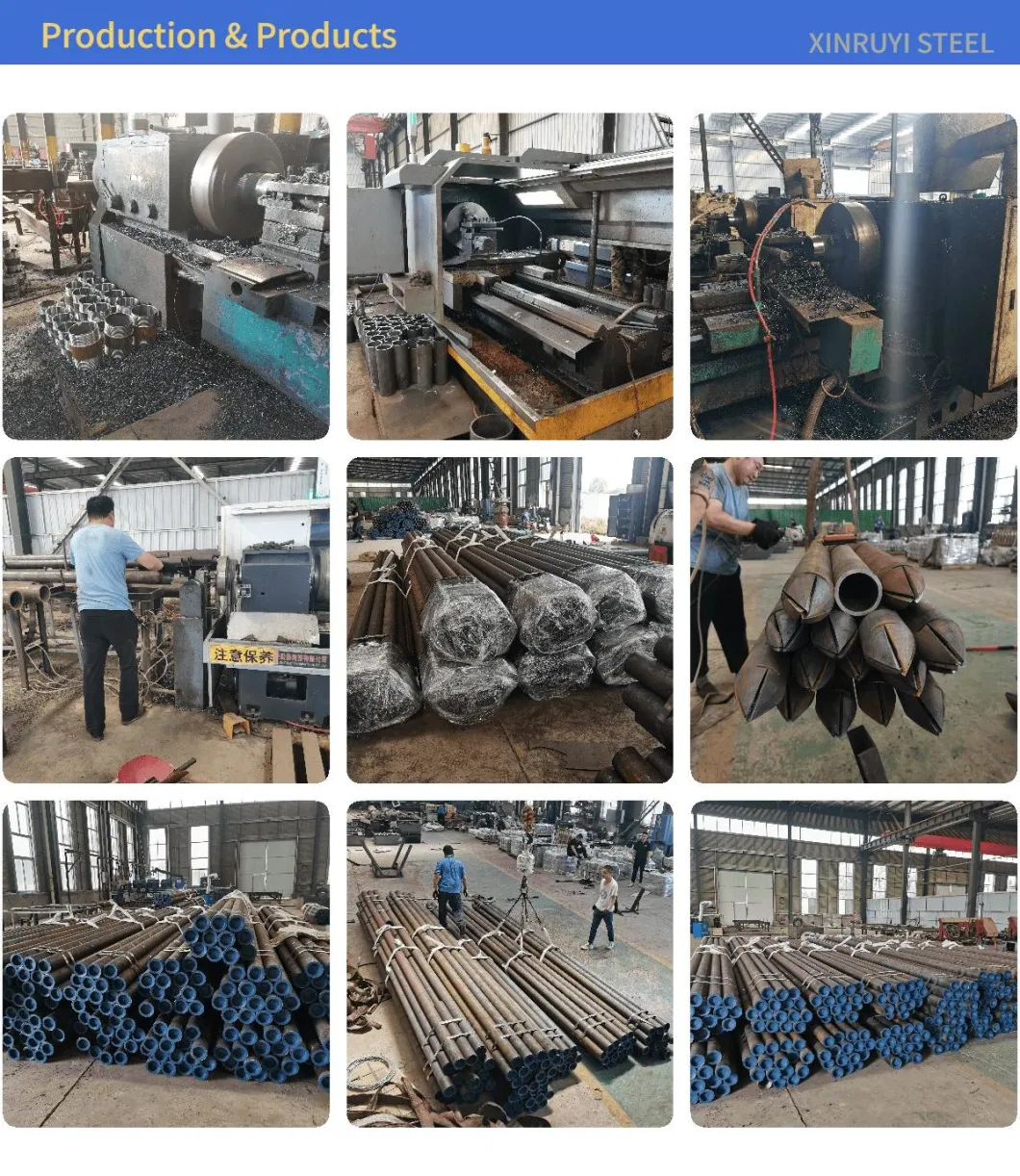 Threaded Seamless Steel Pipe Piling Mountain Body Fastning Project Bridge Construction Coupler