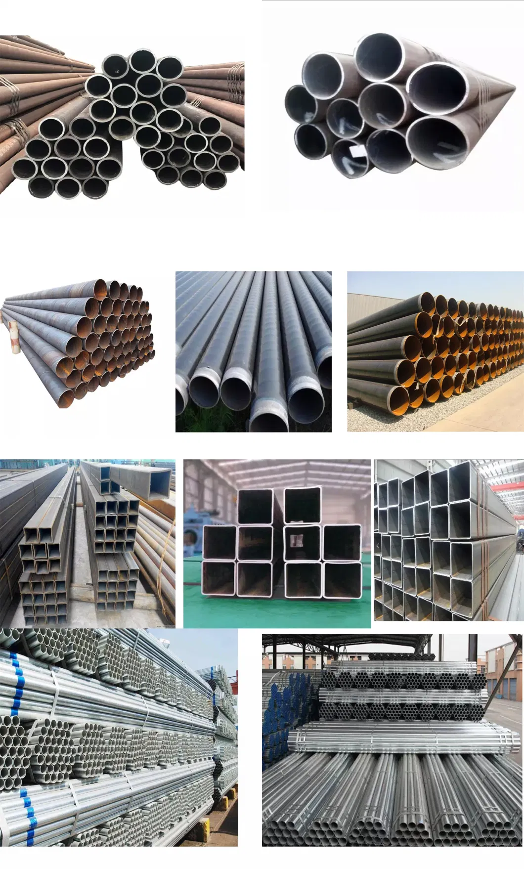 0.7 - 13 mm Wall Thick Non-Alloy LSAW Pipe Corten Steel Big Diameter Structure Pipe Round / Square / Rectangular Galvanize