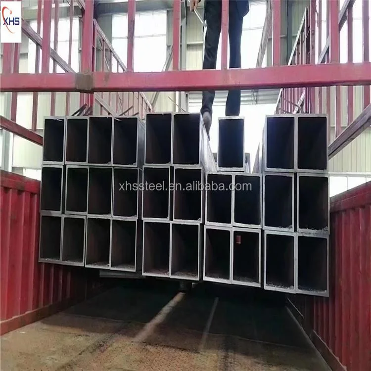 Q195 Low Carbon Steel Hot DIP Galvanized Coating Square Rectangular Tube Ms Gi Hollow Section Steel Pipe