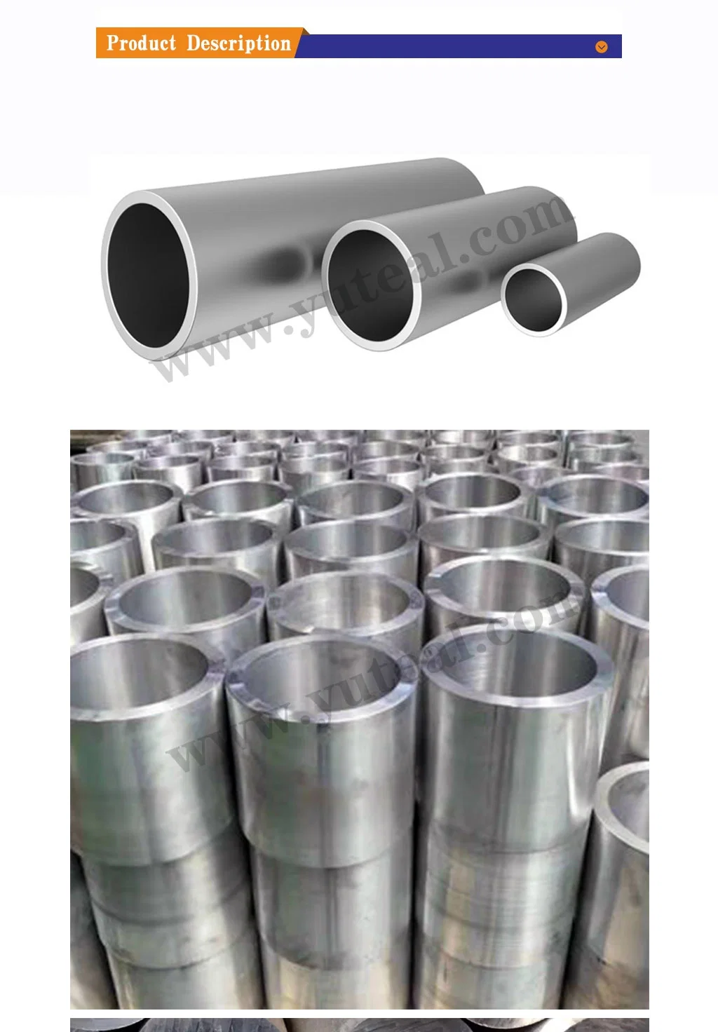 Professional Manufacture 6061 6063 6005 6009 6010 6066 Seamless Aluminum/Aluminium Pipe/Tube