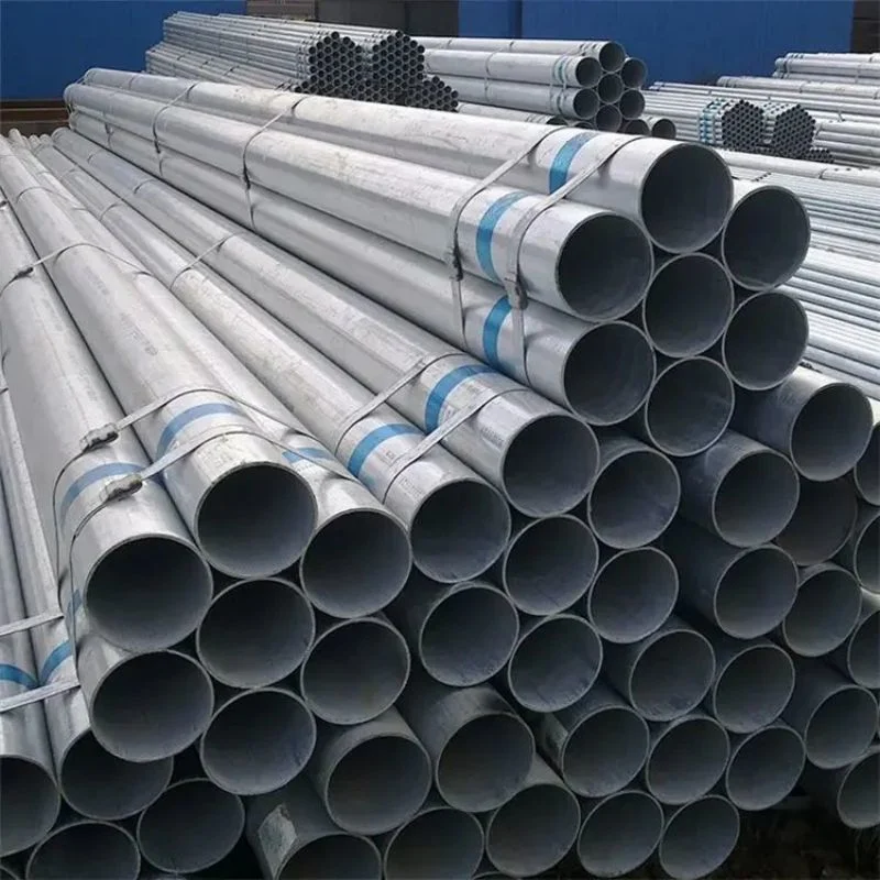 Hot Dipped Q195 Q235 Q345 Seamless or Welded Round Cold Rolled Steel Pipe Galvanized Steel Tube Galvanized Steel Pipe for Scaffolding