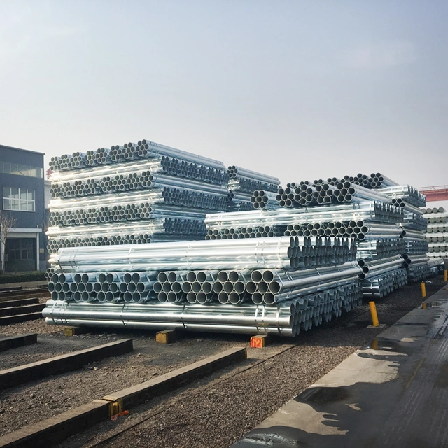 ASTM A53 Gr. B Schedule 40 Roughness Stockist in Dubai Carbon Swaged Galvanized Steel Pipe