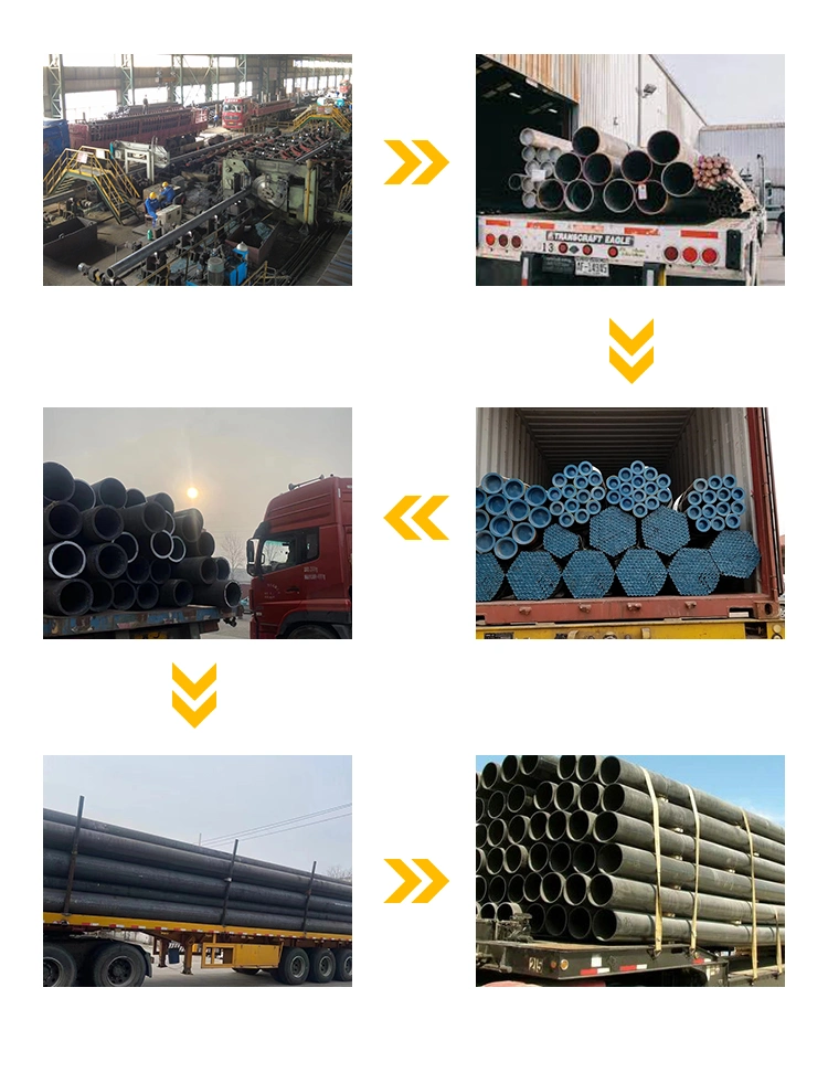 S45c Medium Carbon Seamless Steel Pipe X42-X80 Tube for Oil Line ASTM A335 P12 P91 11mm 13mm 17mm 20 30 Inch Seamless Steel Pipe