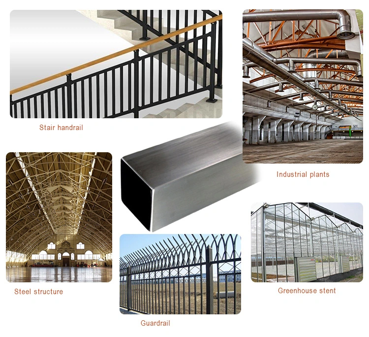 Cold Rolled Standard Sizes Light Structure Rectangular Steel Tube