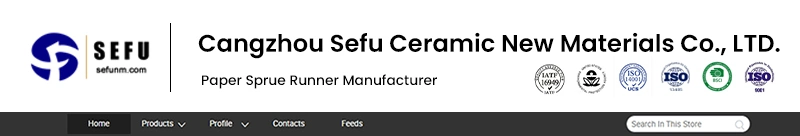 Sefu China Paper Runner Systems Systems Riser Sleeve Factory Lost Wax Carbon Steel Stainless Steel Casting Sprue Runner for Lost Foam Casting