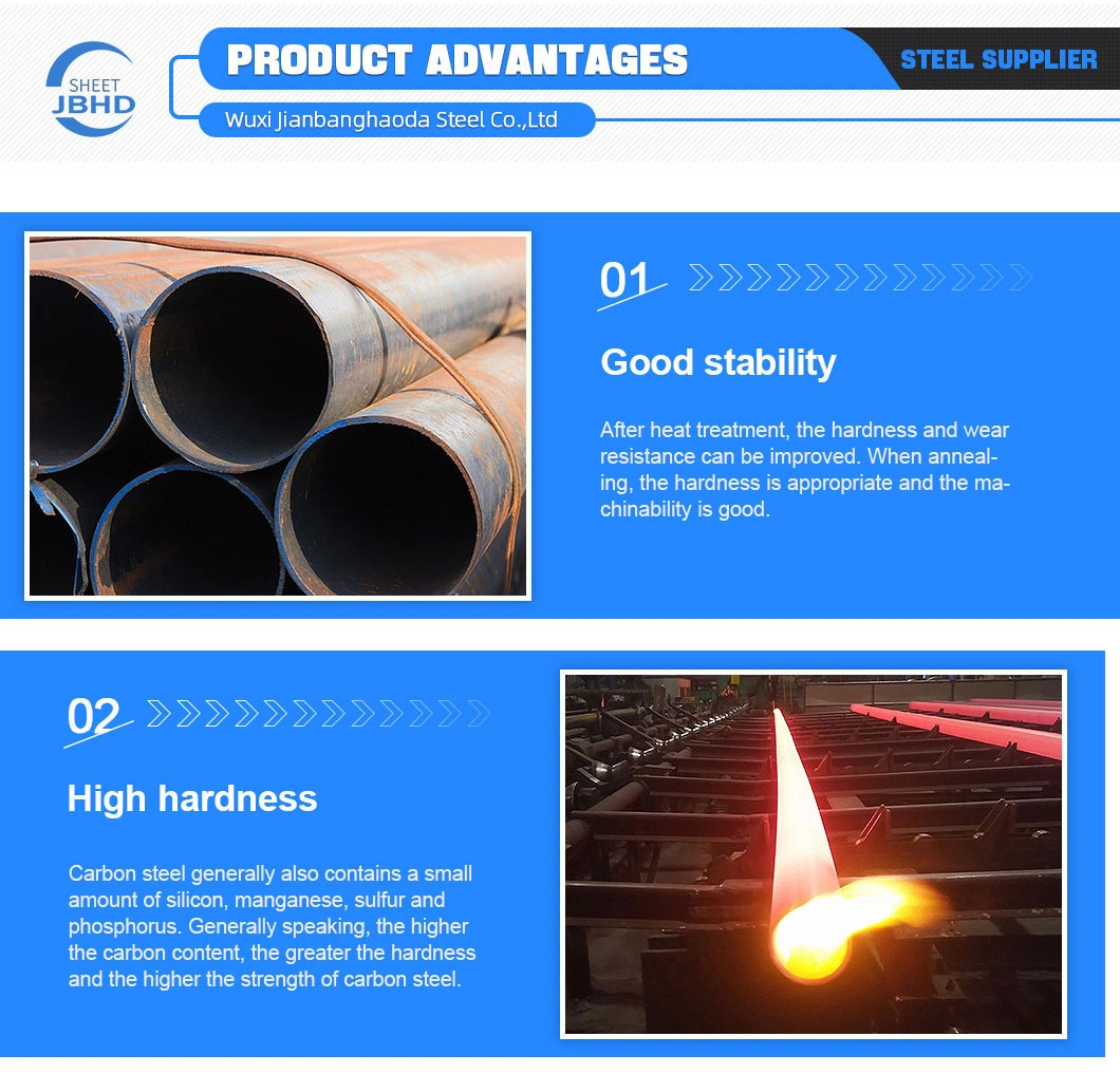 St52/SAE1518/Q345b China Wuxi Thick Wall Heavy Wall Competitive Seamless Carbon Steel Pipe Price Per Ton