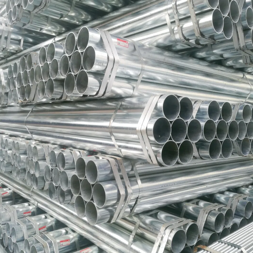 Factory Price 2mm 3mm Galvanized Carbon Steel Welded Tube DN50 DN65 Galvanized Steel Pipe for Scaffolding