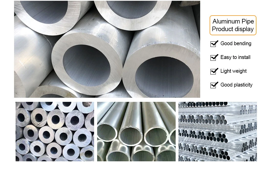 Welded Seamless Large Diameter Aluminum Alloy Round Tube Pipe for Decorative Material for Sale