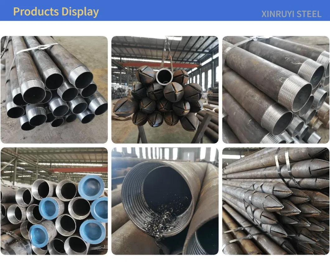 Threaded Seamless Steel Pipe Piling Mountain Body Fastning Project Bridge Construction Coupler