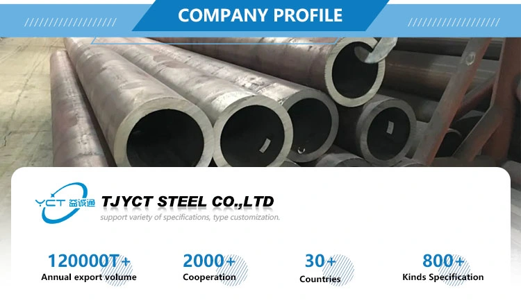 Low Alloy Steel ASTM A210-C St52 DIN1.0832 JIS Stpt49 GB 16mn Seamless Pipe