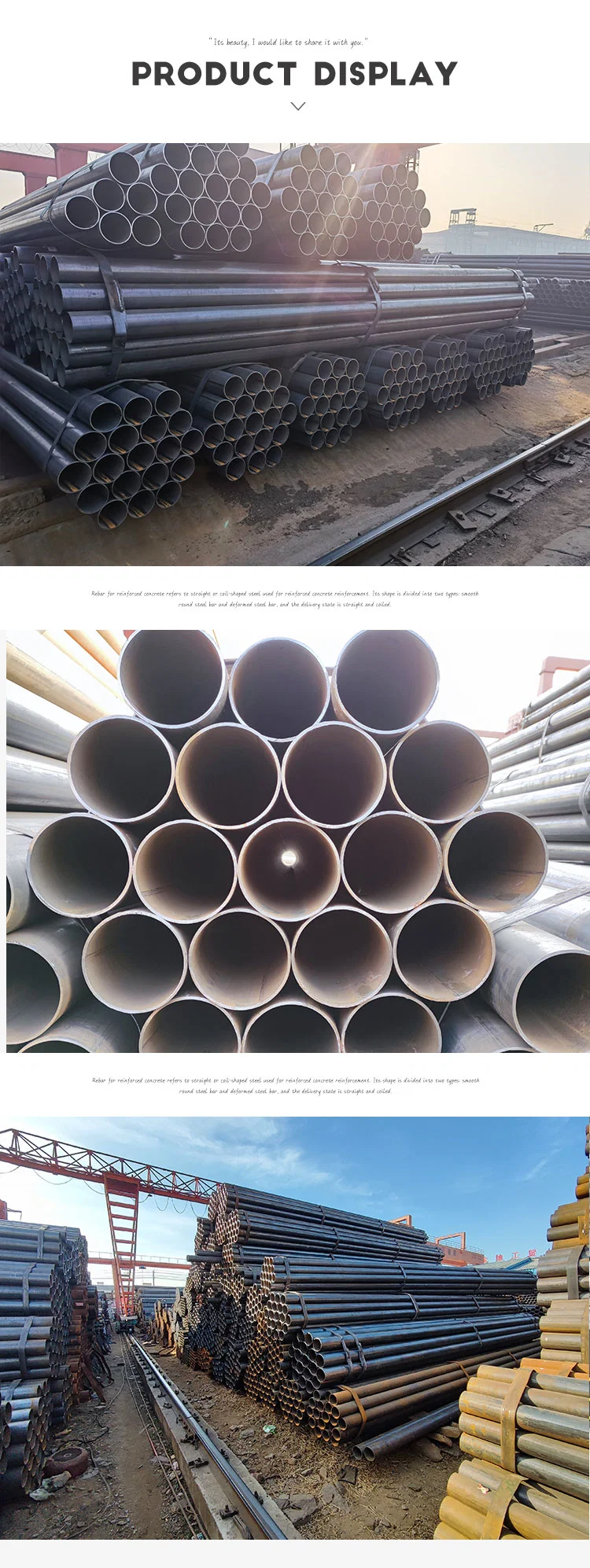 ASTM A106 Grade B Sch40 Low Carbon Seamless Steel Pipe for Gas