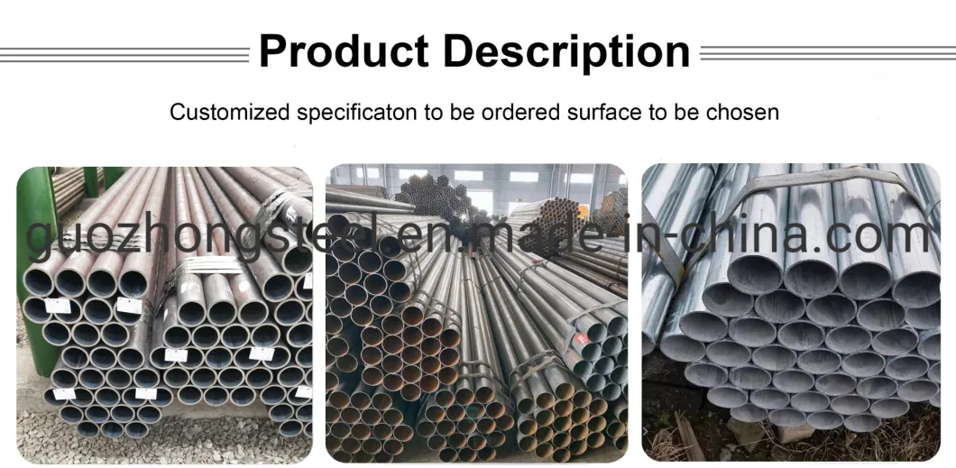 Low Temperature API 5L A106b/A53/A333 Gr. 6 100mm Diameter Galvanized Steel Pipe