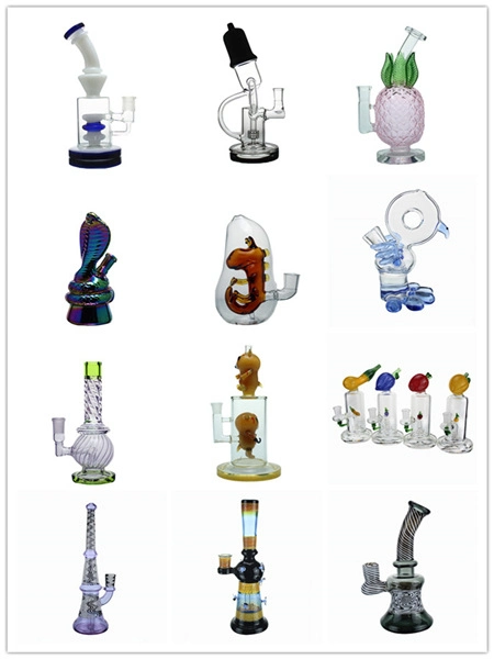 Colored Sandblasted Rainbow Glass Beaker Frosted Water Pipe Factory Wholesale Glass Pipe