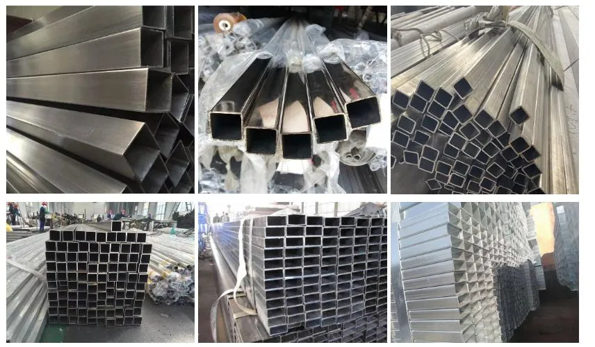 Customized Specifications for Stainless Steel Square Pipes Such as JIS G3466