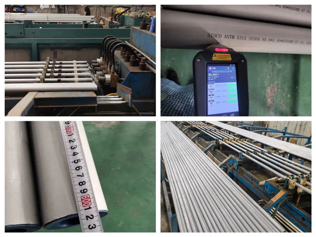 A312 SS316 Building Material Thick Wall Stainless Steel Seamless Pipe