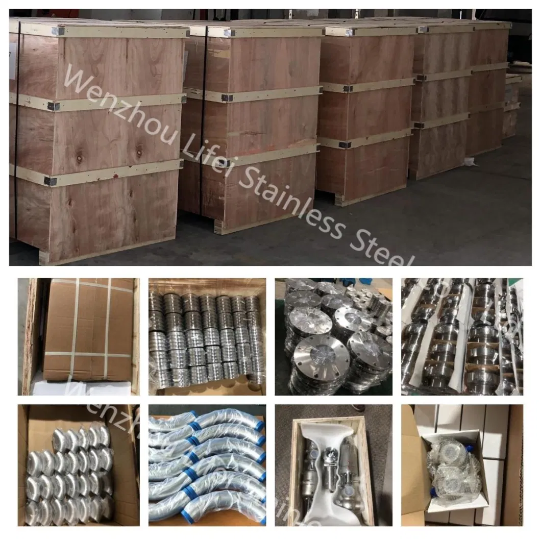 Stainless Steel Sanitary Quick Loading High Temperature Resistant Exhaust Pipe for Pump