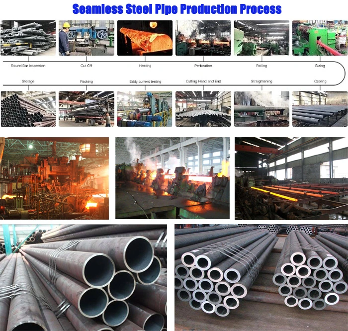 Low Alloy Steel ASTM A210-C St52 DIN1.0832 JIS Stpt49 GB 16mn Seamless Pipe