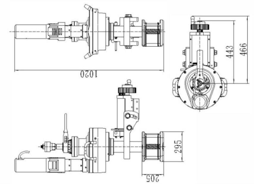 Automatic I. D-Mounted Steel/Alloy Large-Diameter Pipe Beveler or Beveling Machine