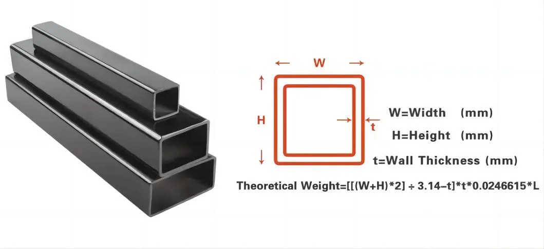 Low Alloy High Strength Structure Steel Square Tube Q235B Q345b Galvanized Square Hollow Steel Pipe