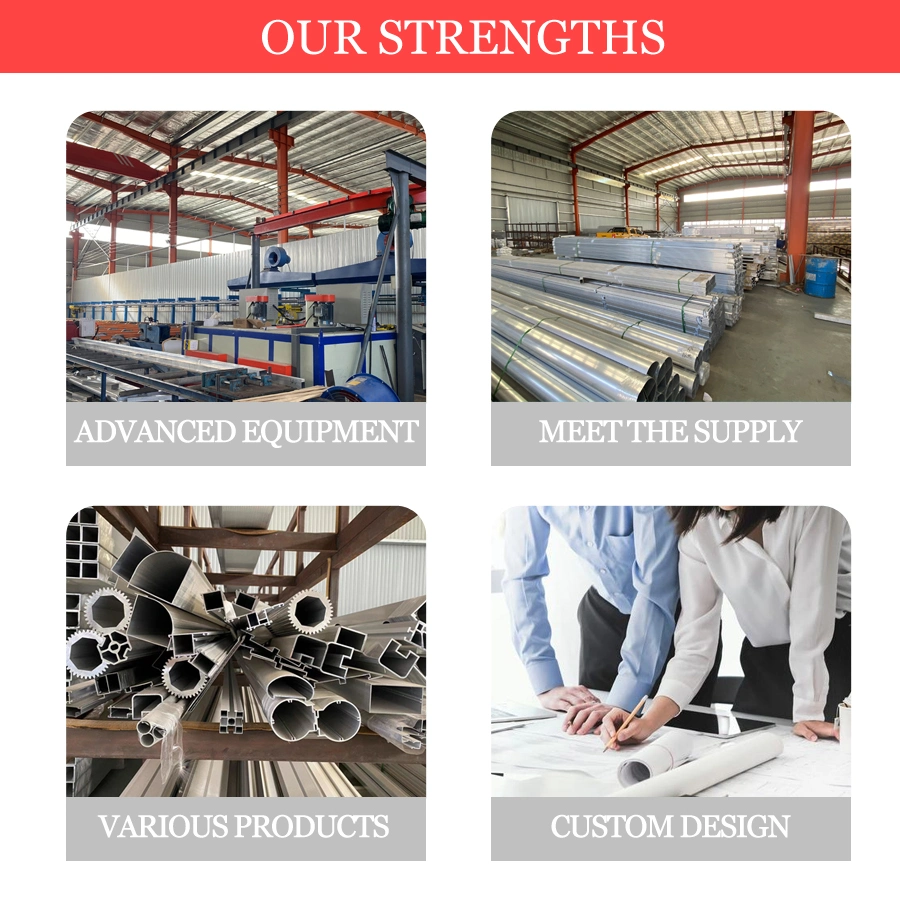 Industrial Assembly Line Aluminum Profile Aluminum Alloy Fence Frame Aluminum Alloy Square Pipe Aluminum Round Pipe