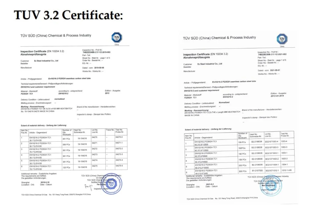 JIS G3462 Alloy Steel Boiler Smoke Tube Grades STB12, STB13, STB20, STB22, STB23, STB24, STB25, STB26 Pipe