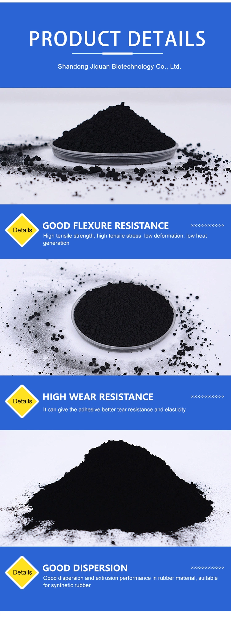 Free Sample Carbon Black Chemical Products Superfine Carbon Black N220 N330 N550 Rubber Industry CAS: 1333-86-4