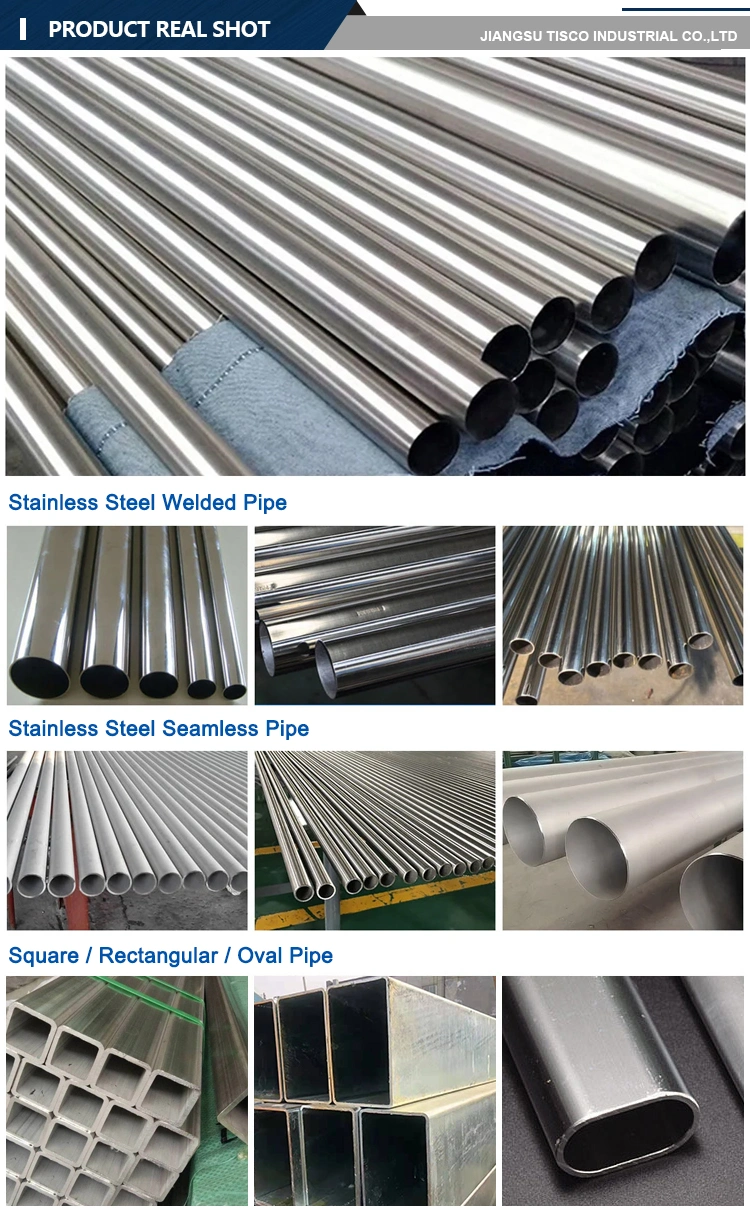 Factory Direct Supplier AISI 201 Seamless/Welded Stainless Steel Pipe for Construction