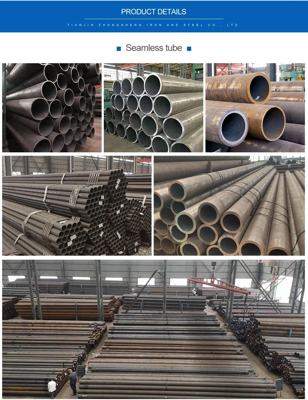 ASTM API 5L Gr B A134 A106 A53 A36 Ss400 Q235B Q345b St52 S235jr Sch 40 Black Ms Iron Pipe Hot Rolled Seamless and Welded Carbon Steel Pipe/Tube