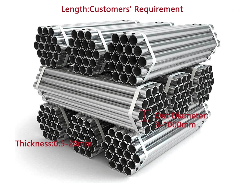 China Factory Price ASTM AISI Welded Seamless Alloy Round/Square 201 304 316 316L 321 Stainless Steel Tube/Pipe