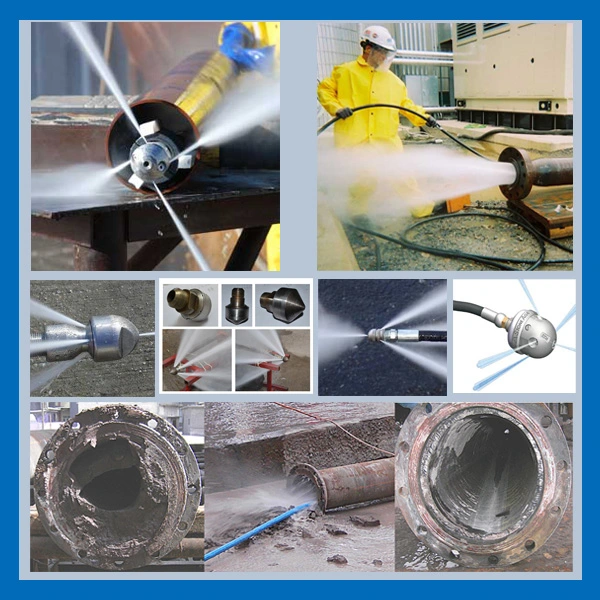 17500 Psi Industrial Pipe Cleaning High Pressure Hydro Water Jetting Washer Equipment