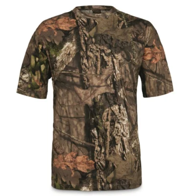  Verano transpirable Camo caza militar T-Shirts para hombres Short-Sleeved Camiseta de caza