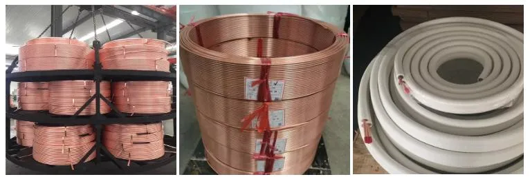 Copper Tube 15m Air Conditioning Copper Pipe 3/8 1/4 1/2 in Coil