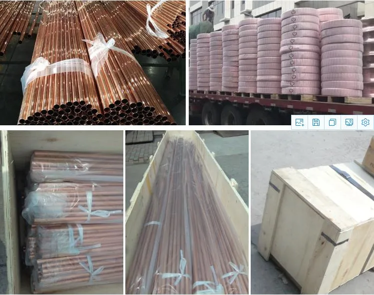 99.9% Purity ASTM B280 Refrigeration Air Conditioner Copper Pipe Pancake Coil