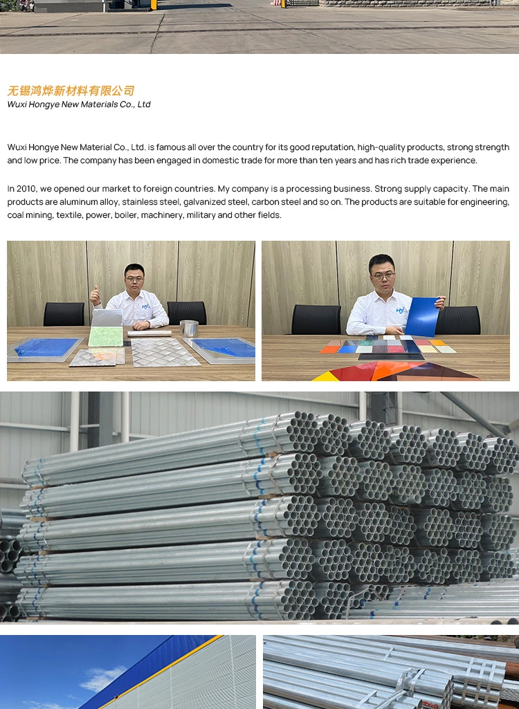 Chinese Manufacturer Q195 Q235 Q345 Hot-DIP Galvanized Steel Pipe Tube