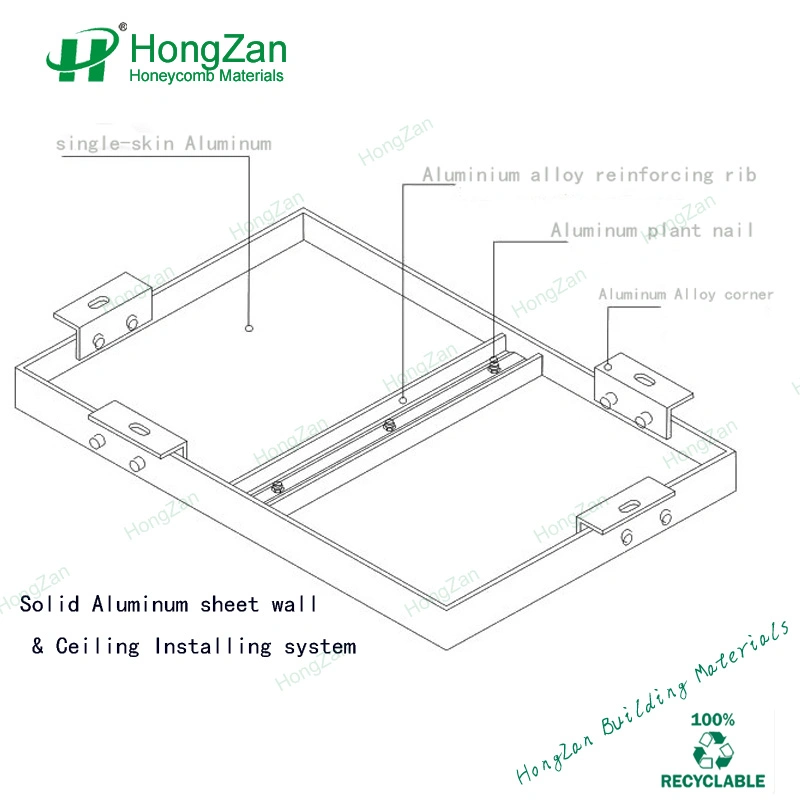 Metal Decorative Curtain Wall Punching Aluminum Veneer Panel