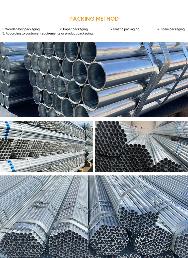 Chinese Manufacturer Q195 Q235 Q345 Hot-DIP Galvanized Steel Pipe Tube